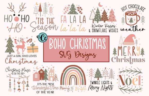 Boho Christmas Graphics: A Crafter's Review for Seasonal Crafts