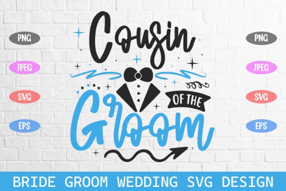 Cousin of the Groom: A Handcrafted SVG Asset for Wedding Graphics