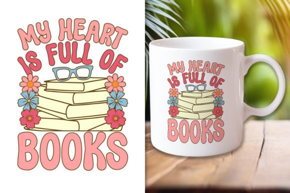 Full of Books Valentine Graphics for Handmade Crafts