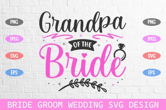 Grandpa of the Bride SVG: A Crafted Graphic for Editorial Warmth