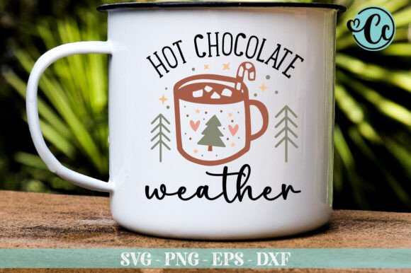 Hot Chocolate Weather: A Graphic Design Asset for Crafts and Content