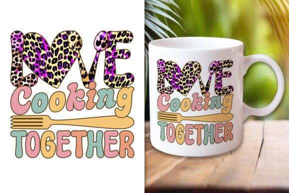 Love Cooking Valentine Design for Seasonal Crafts & Graphics