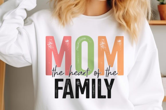 Mother's Day SVG Design Mom the Heart for Blogs & Crafts