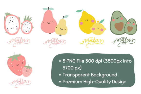 Reviewing the Mother’s Day Fruit Graphics for Crafts & Editorial Use